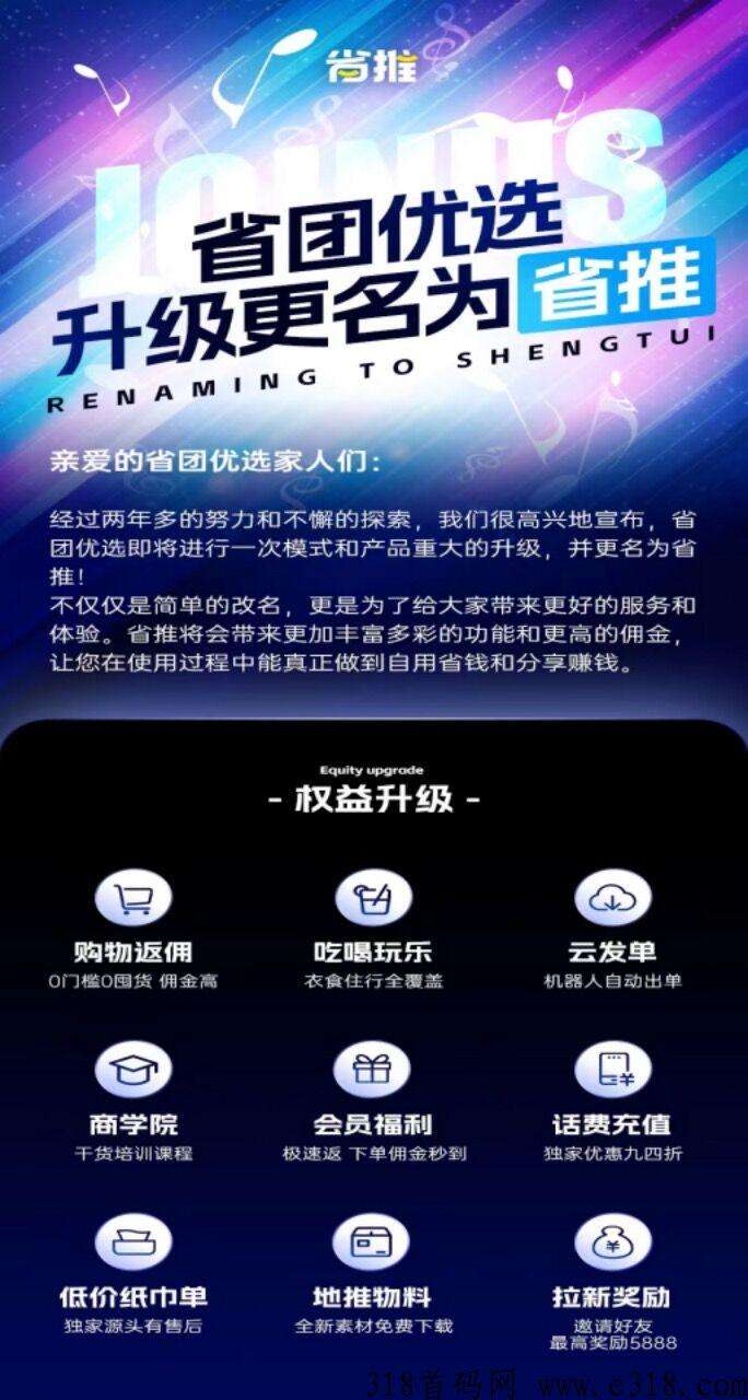 [预览]省推是什么？省团优选升级省推佣金大幅度提升！